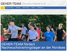 Tablet Screenshot of geher-team.de
